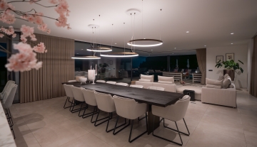 Resa Estates luxury vila Can Furnet modern Villa moderna night living.jpg